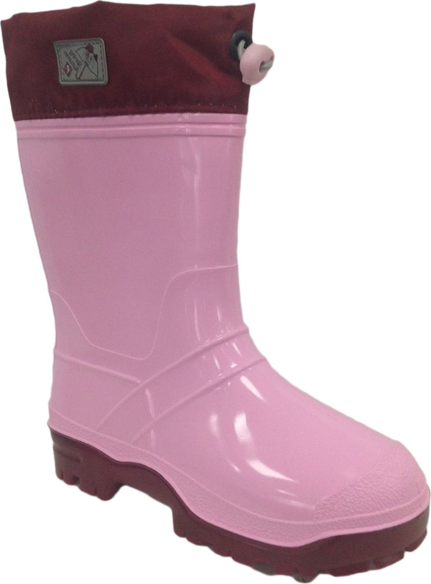 Резиновые сапоги для девочки Дюна, цвет: светло-розовый. 264/02 У. Размер 38