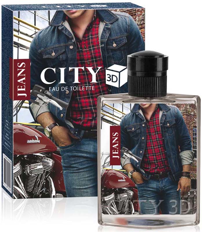 City Parfum Туалетная вода CITY 3D Jeans Original, 90 мл