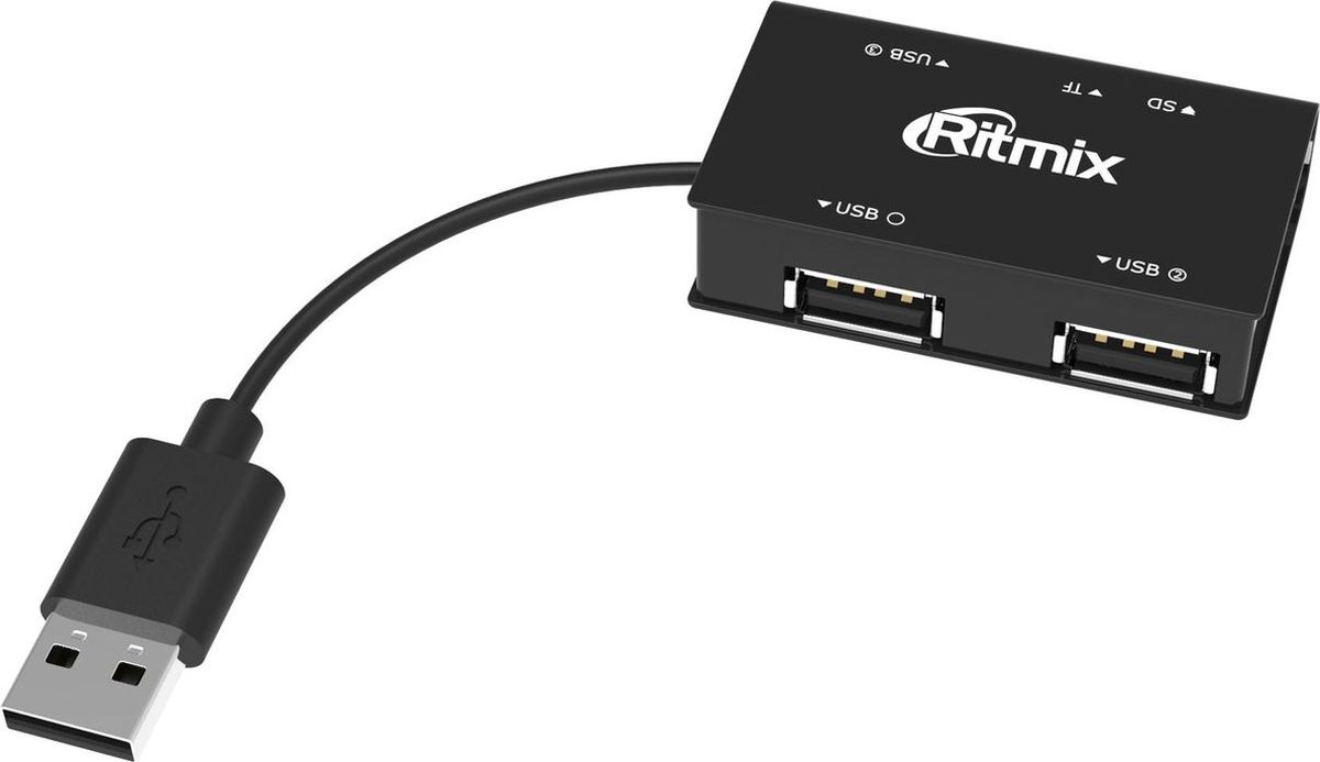 Ritmix CR-2322, Black USB-концентратор