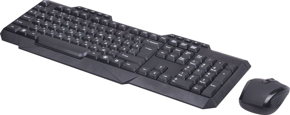 Ritmix RKC-105W, Black клавиатура + мышь
