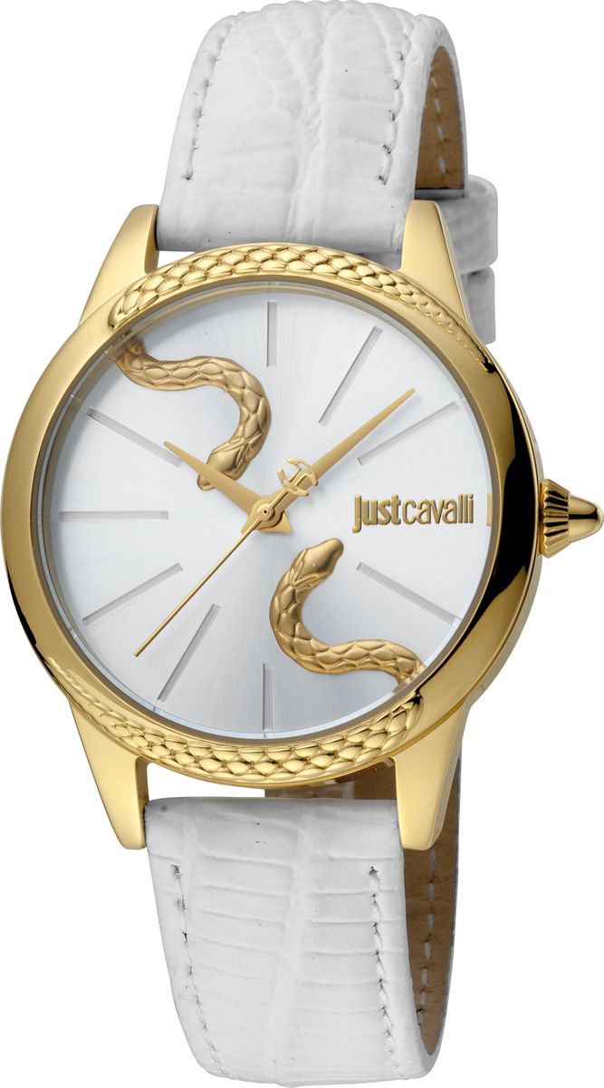 Часы наручные женские Just Cavalli Animal, цвет: белый. JC1L029L0055