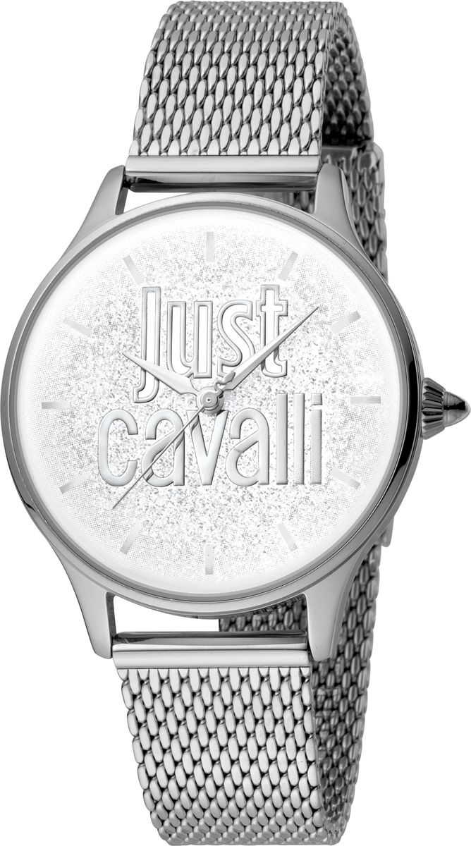 Часы наручные женские Just Cavalli Logo, цвет: серебристый. JC1L032M0075