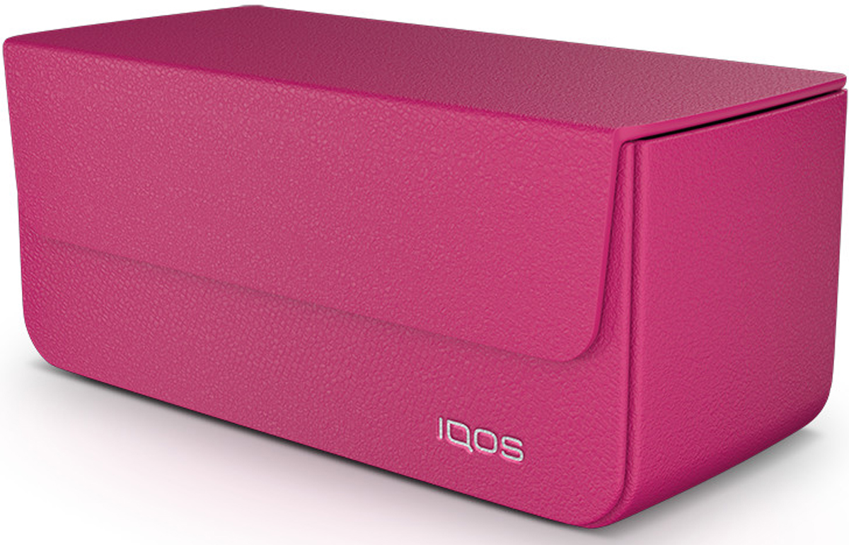 IQOS Кожаный чехол для электронной сигареты, цвет: розовый