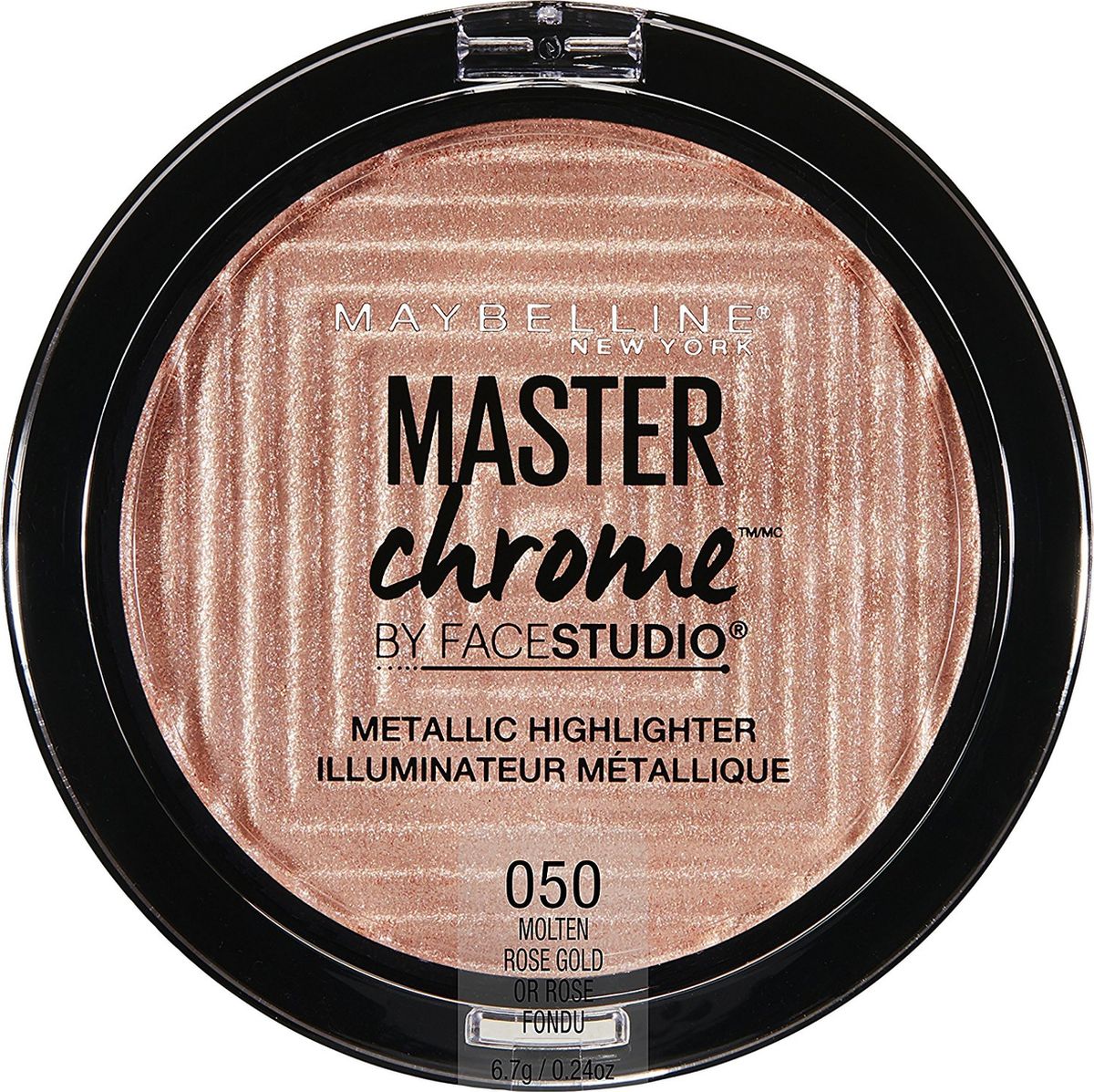 Maybelline New York Хайлайтер для лица Master Chrome для сияния кожи, оттенок 050 Molten Rose Gold, 6,7 г