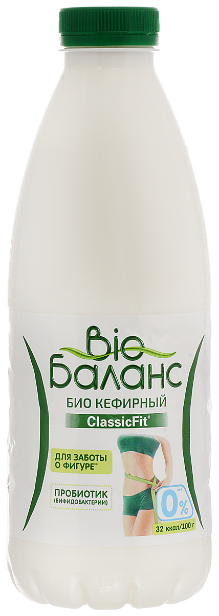 Био-Баланс Биопродукт кисломолочный кефирный, обогащенный нежирный, 930 г био баланс напиток кисломолочный биотан 1 9% 930 г