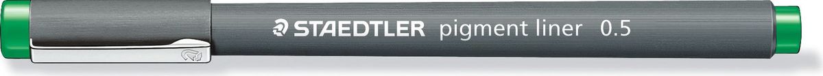 Staedtler Ручка капиллярная Pigment Liner 308 0,5 мм цвет чернил зеленый