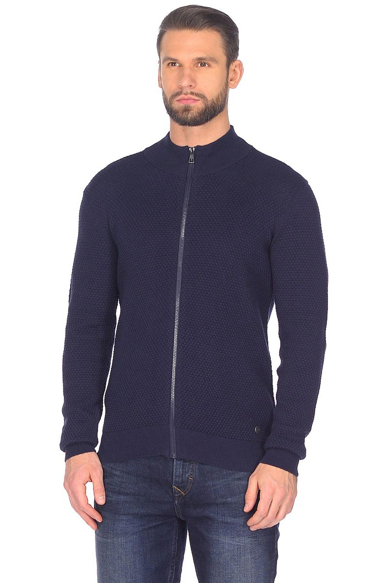 Кофта мужская Baon, цвет: синий. B648001_Deep Navy Melange. Размер S (46) кофта flammber кофта
