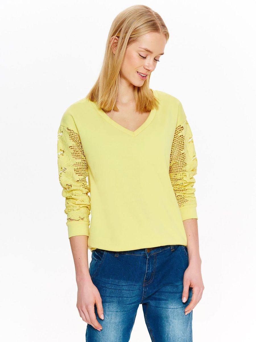 Блузка женская Top Secret, цвет: желтый. SBL0573ZO. Размер 34 (42)