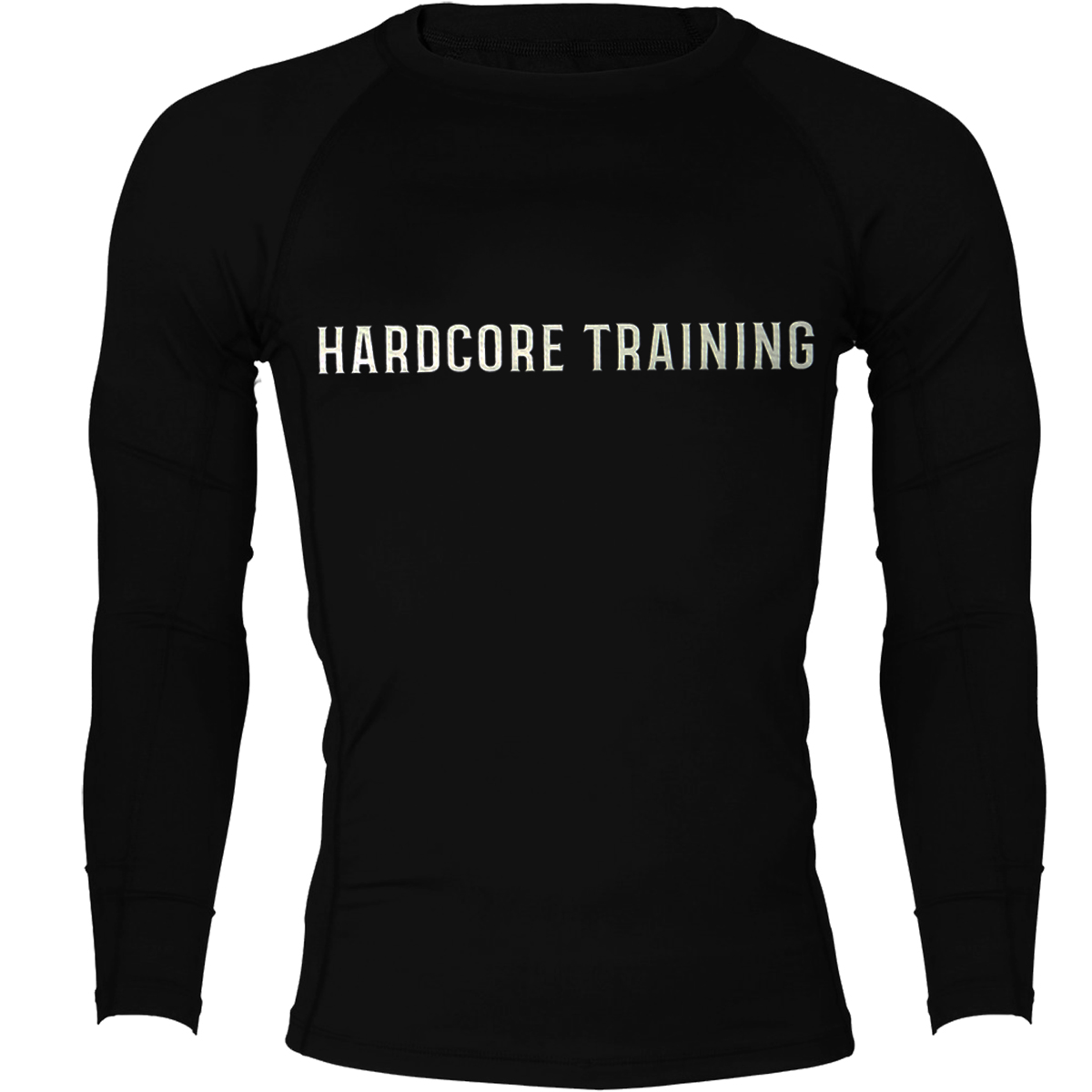 Рашгард мужской Hardcore Training Black, цвет: черный. hctrash0132. Размер S (48)