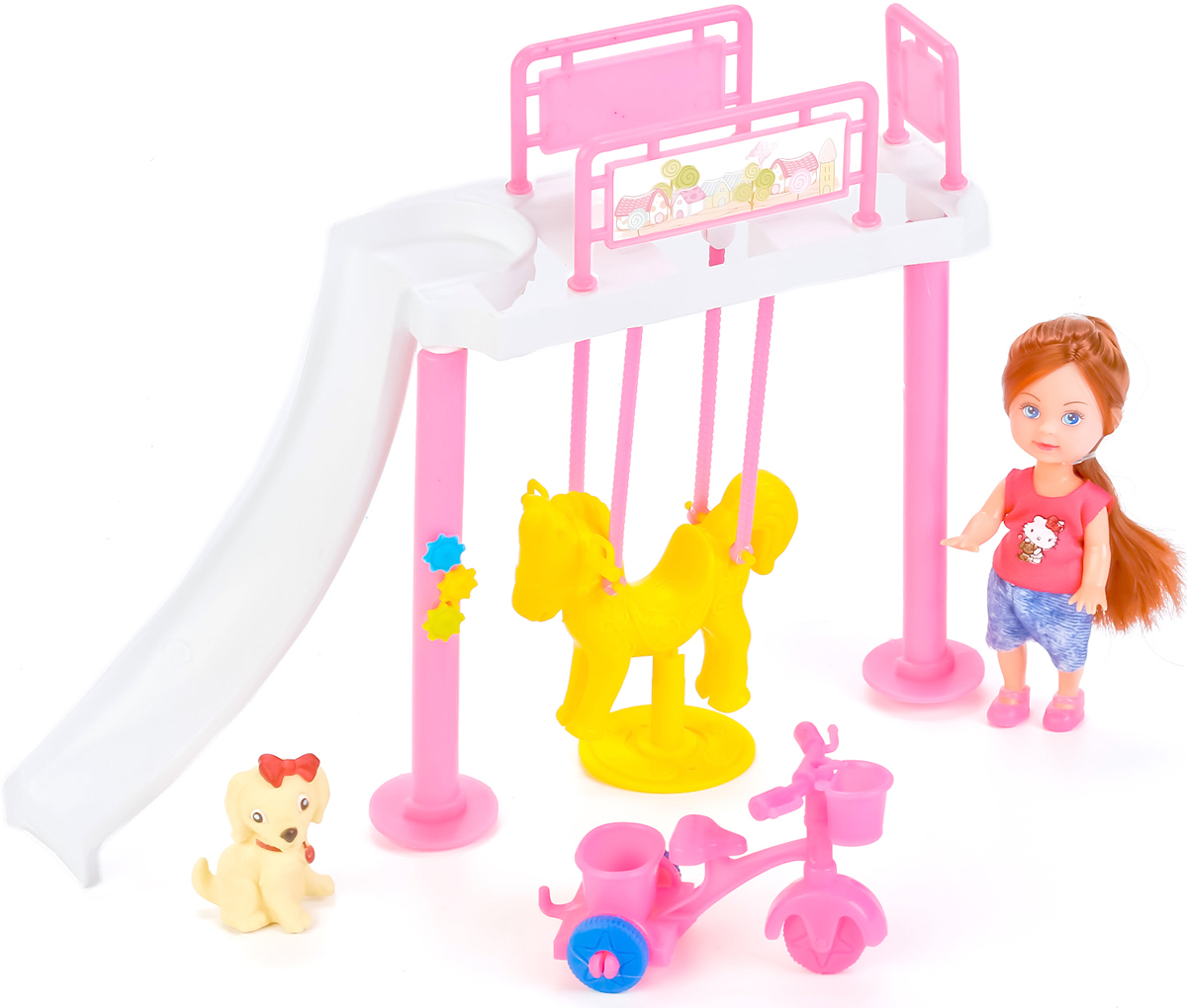 Карапуз Кукла Hello Kitty Машенька с игровой площадкой