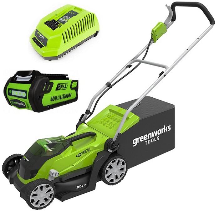 Газонокосилка аккумуляторная Greenworks 40V 2501907UA