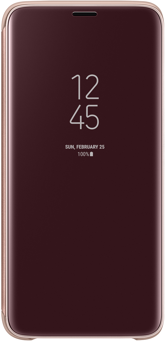Samsung EF-ZG960 Clear View Standing чехол для Galaxy S9, Gold