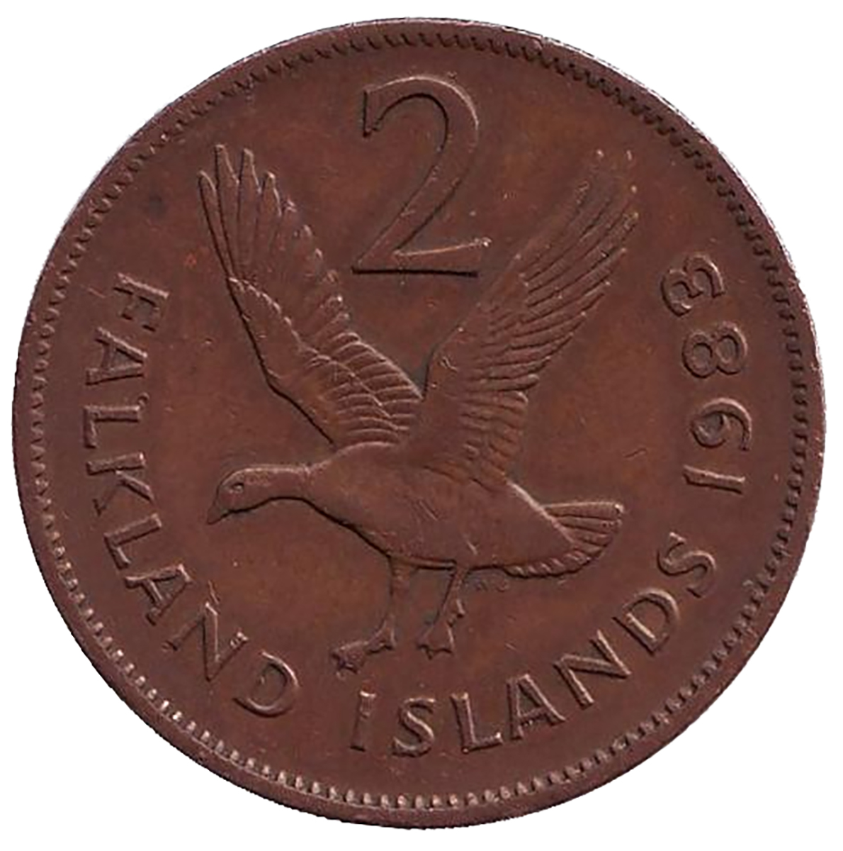 Монета номиналом 2 пенса 