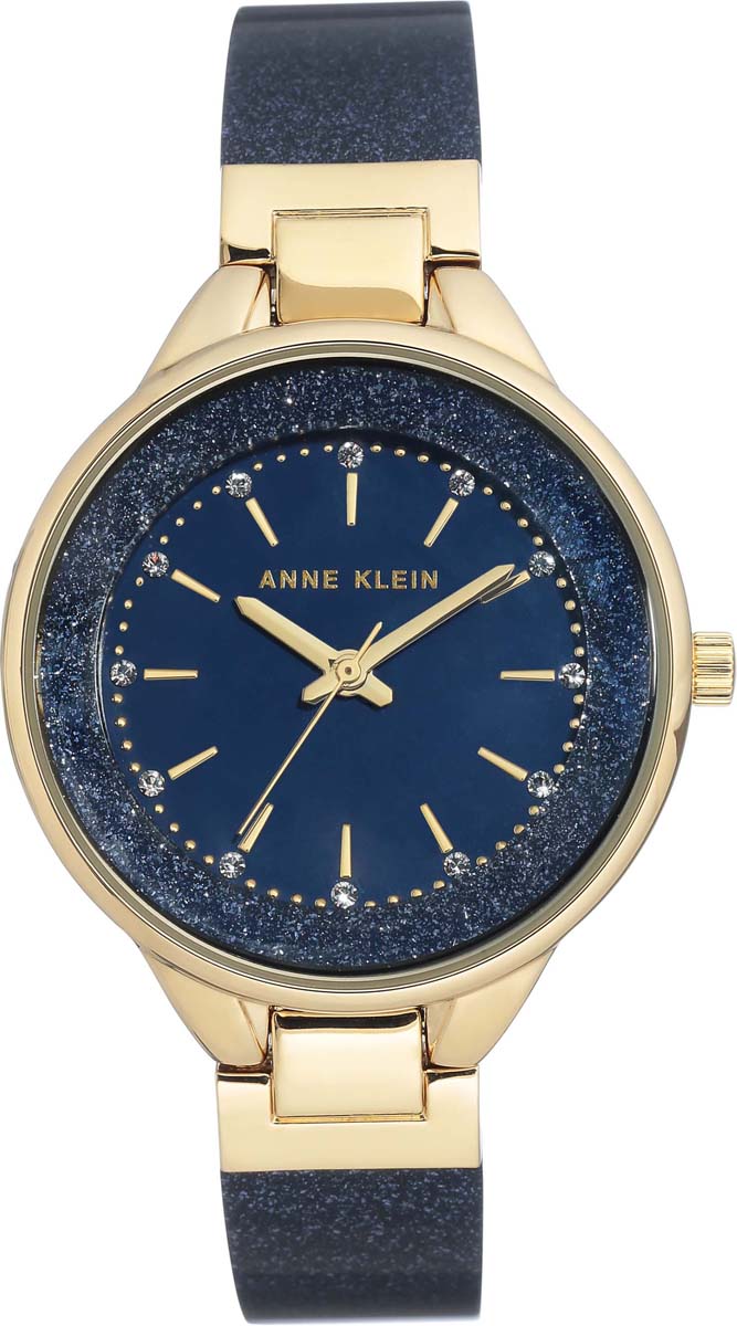 Часы наручные женские Anne Klein, цвет: синий, золотой. AK-1408-09