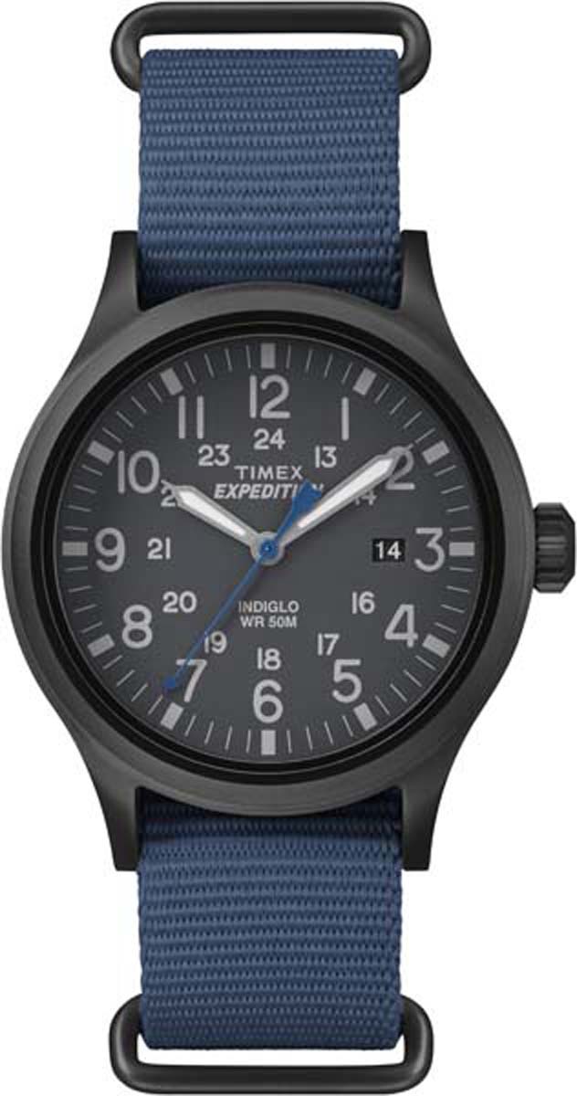Часы наручные мужские Timex, цвет: синий, черный. TMX-55-204