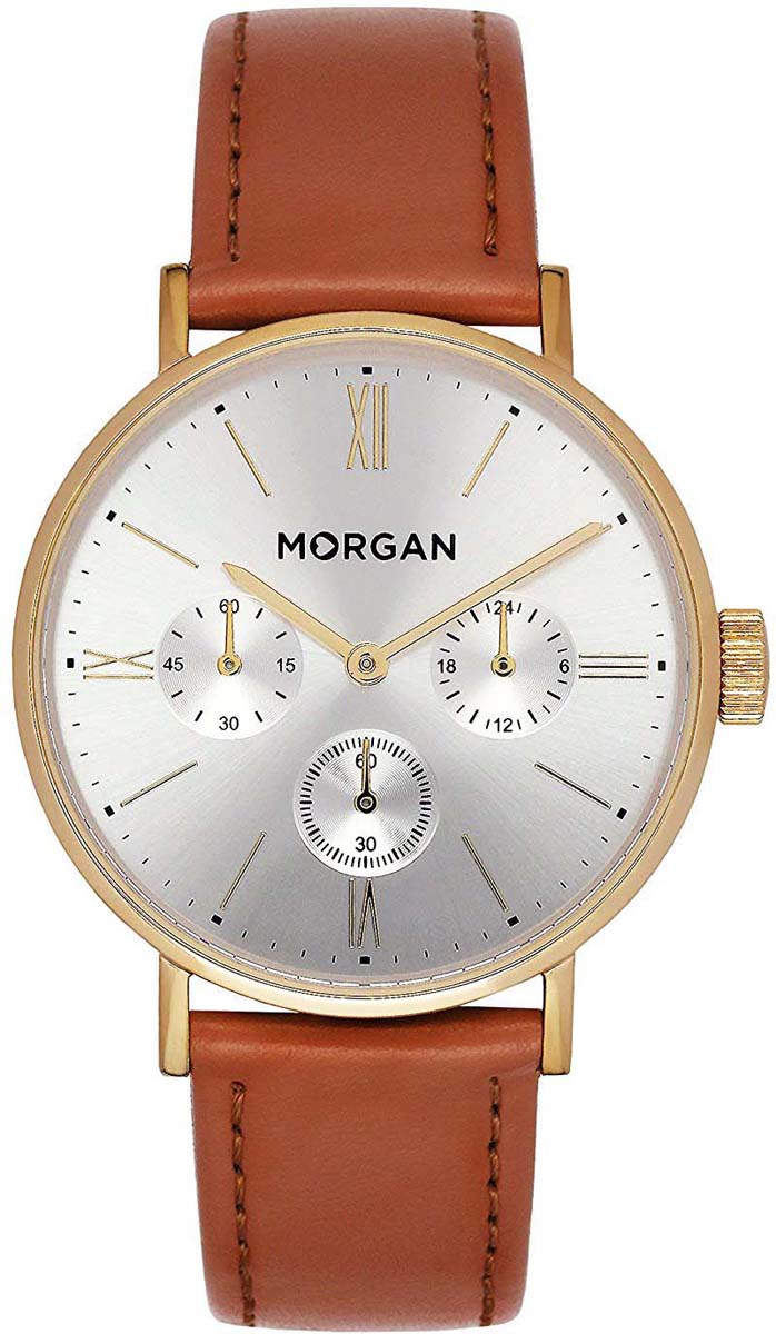 Часы наручные женские Morgan, цвет: рыжий, серебристый. MG-204-03