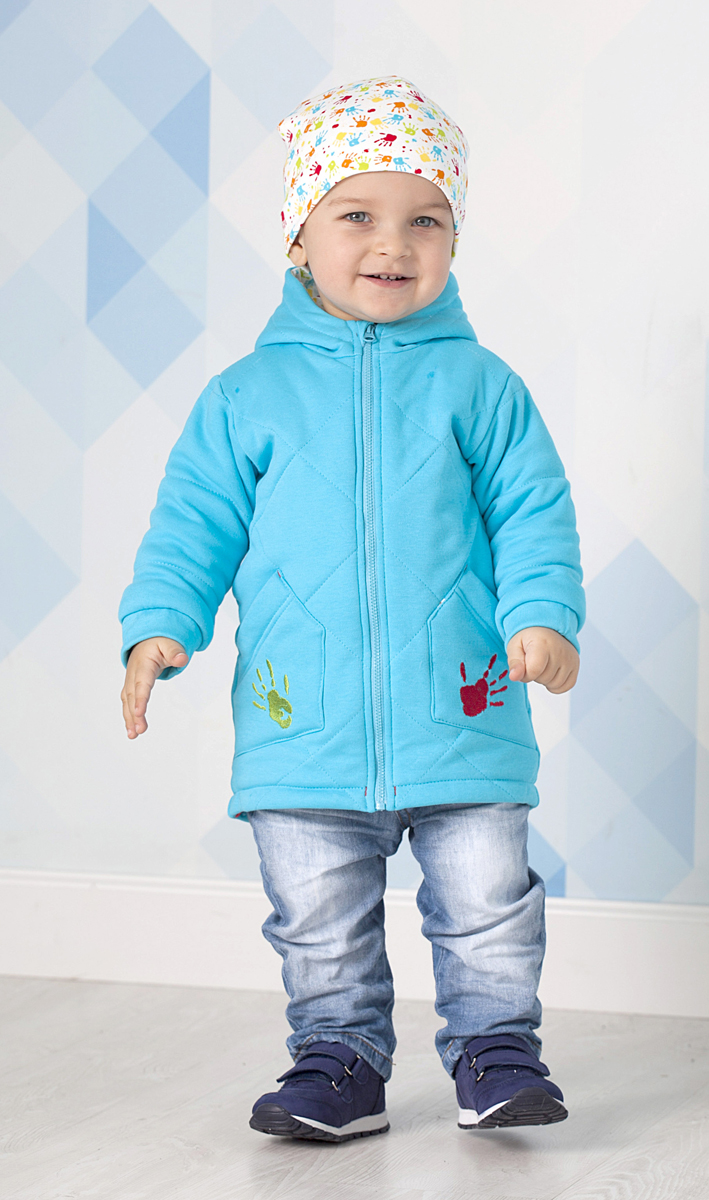Куртка для мальчика Мамуляндия, цвет: голубой. 18-108. Размер 92