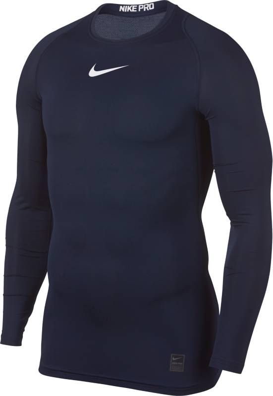 Лонгслив компрессионный мужской Nike Pro Top, цвет: синий. 838077-451. Размер XXL (54/56)