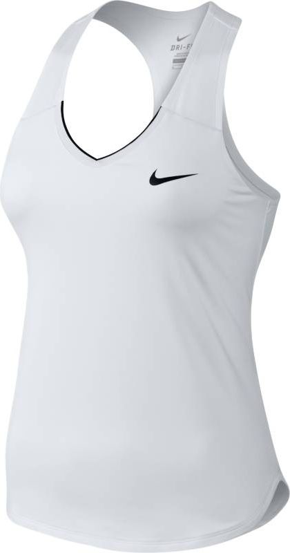 Майка для тенниса женская Nike Nkct Pure Tank, цвет: белый. 728739-100. Размер M (46/48)
