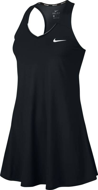 Платье для тенниса Nike Court Tennis Dress, цвет: черный. 872819-010. Размер M (46/48)