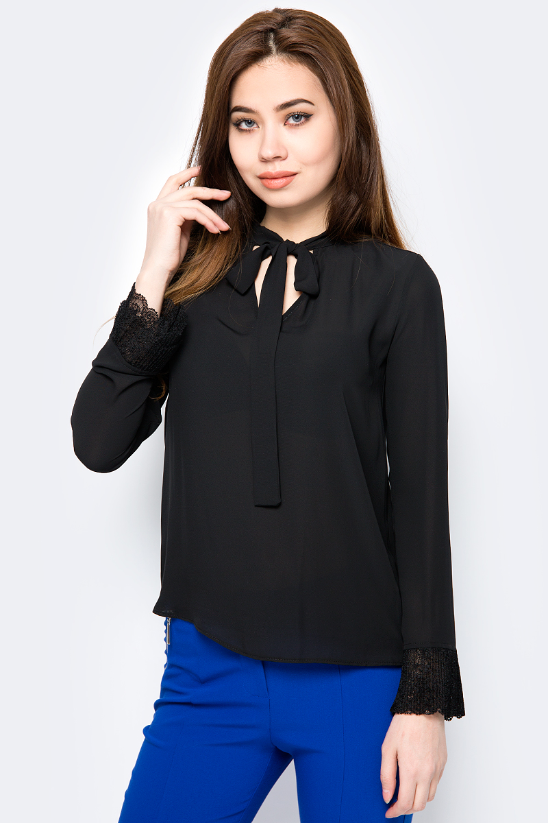 Блузка женская adL, цвет: черный. 11533803000_001. Размер S (42/44)