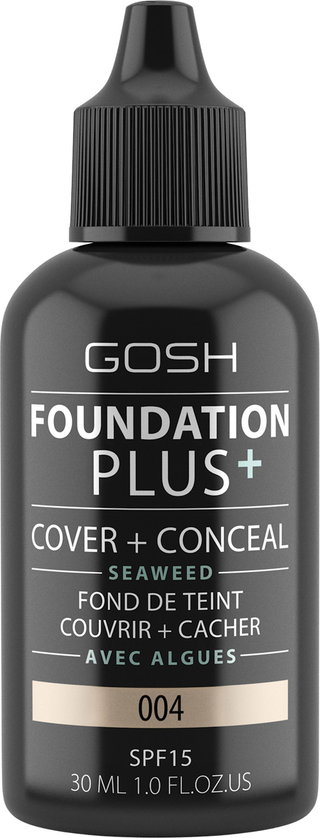 Gosh Тональная основа Foundation Plus+, 30 мл, тон №004