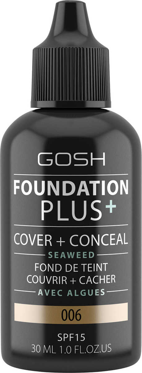 Gosh Тональная основа Foundation Plus+, 30 мл, тон №006
