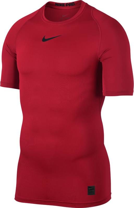 Футболка компрессионная мужская Nike Pro Top, цвет: бордовый. 838091-657. Размер S (44/46)