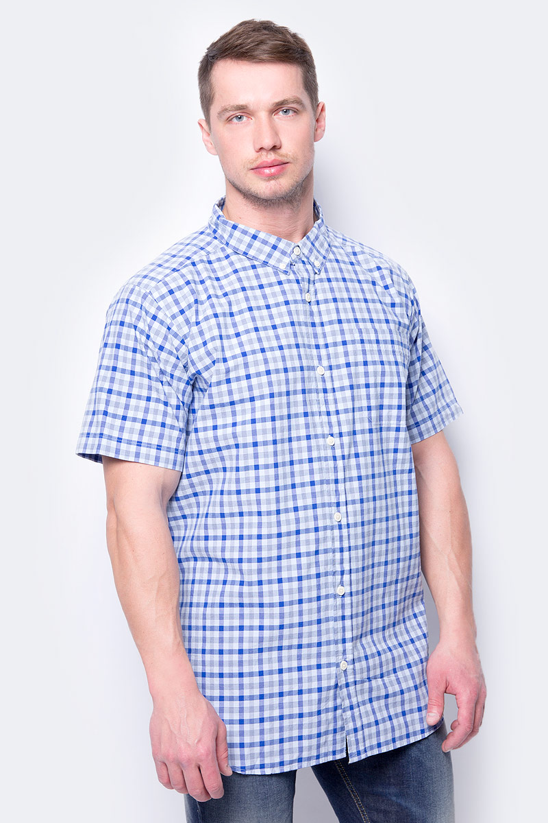 Рубашка мужская Columbia Rapid Rivers II SS Shirt, цвет: синий. 1577672-415. Размер L (48/50)