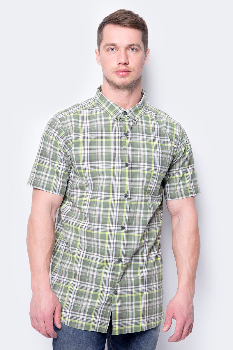 Рубашка мужская Columbia Rapid Rivers II SS Shirt, цвет: оливковый. 1577672-303. Размер L (48/50)