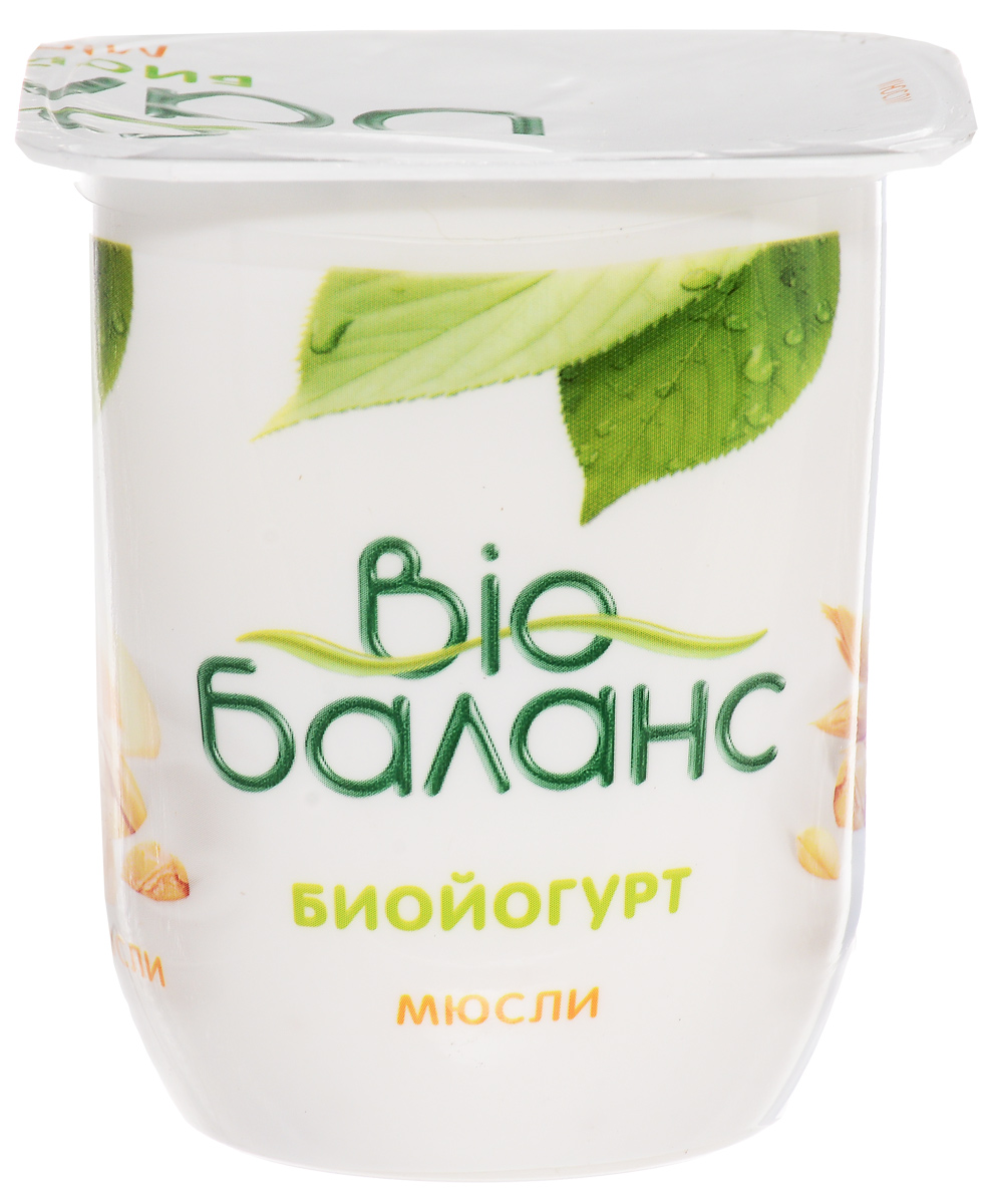 Био-Баланс Биойогурт густой Мюсли 2,8%, 125 г био баланс turbo fit творог злаки и сушеные ягоды 0 2% 130 г