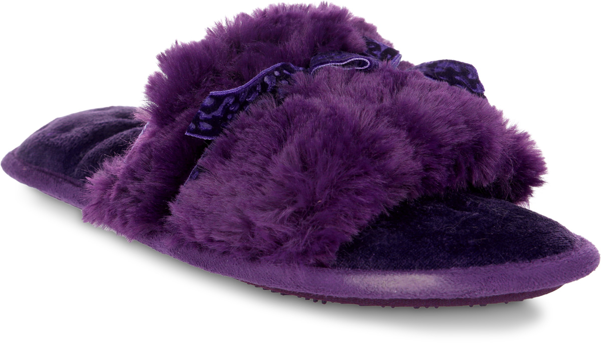 Тапочки женские Isotoner, цвет: фиолетовый. 95526. Размер 40