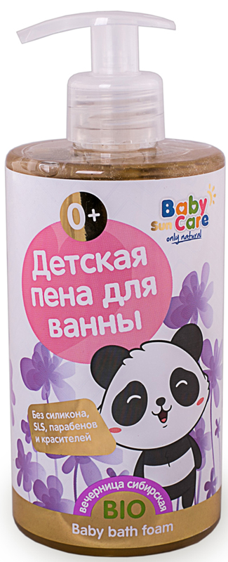 Baby Sun Care Пена детская для ванны с экстрактом вечерницы сибирской 460 мл lancaster sun care масло шелковистое для тела для усиления загара spf30 sun care масло шелковистое для тела для усиления загара spf30