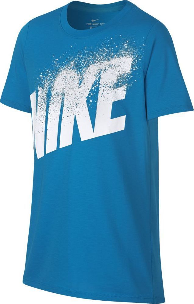Футболка для мальчика Nike Dry, цвет: синий. 913113-482. Размер M (140/146)