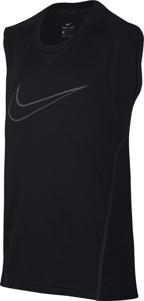 Майка для мальчика Nike Dry, цвет: черный. 895452-010. Размер XL (158/170)