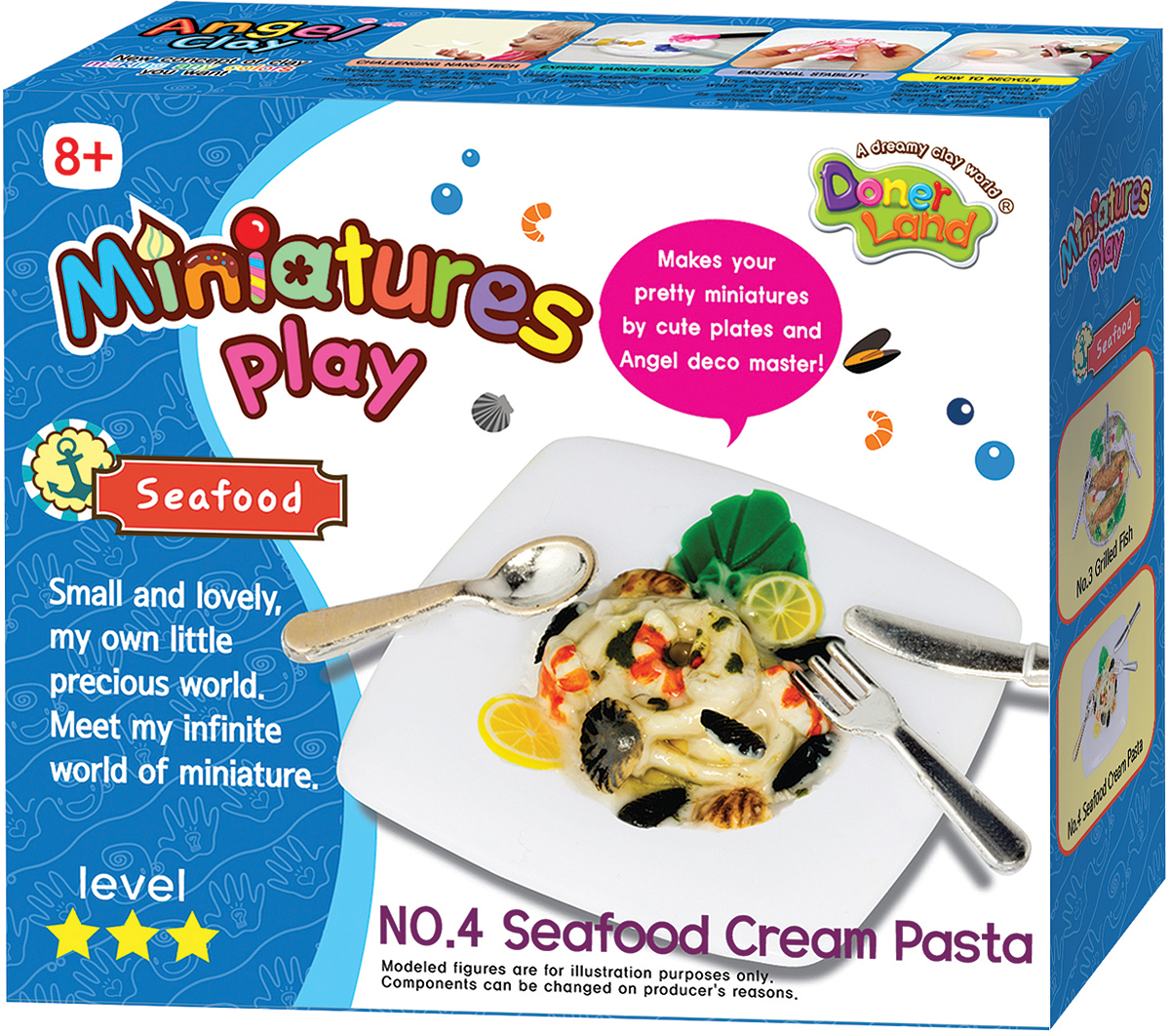Donerland Набор для лепки Miniatures Play Seafood Cream Pasta