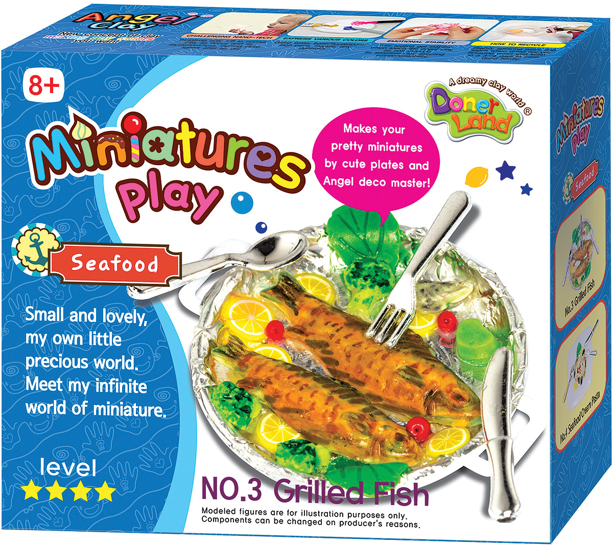 Donerland Набор для лепки Miniatures Play Grillde Fish
