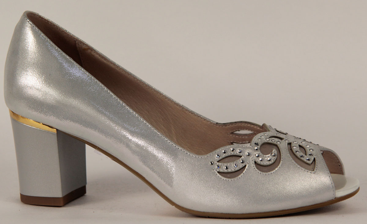 Туфли женские Sinta Gamma, цвет: серебристый. 259-V151-B592ZTVK. Размер 35
