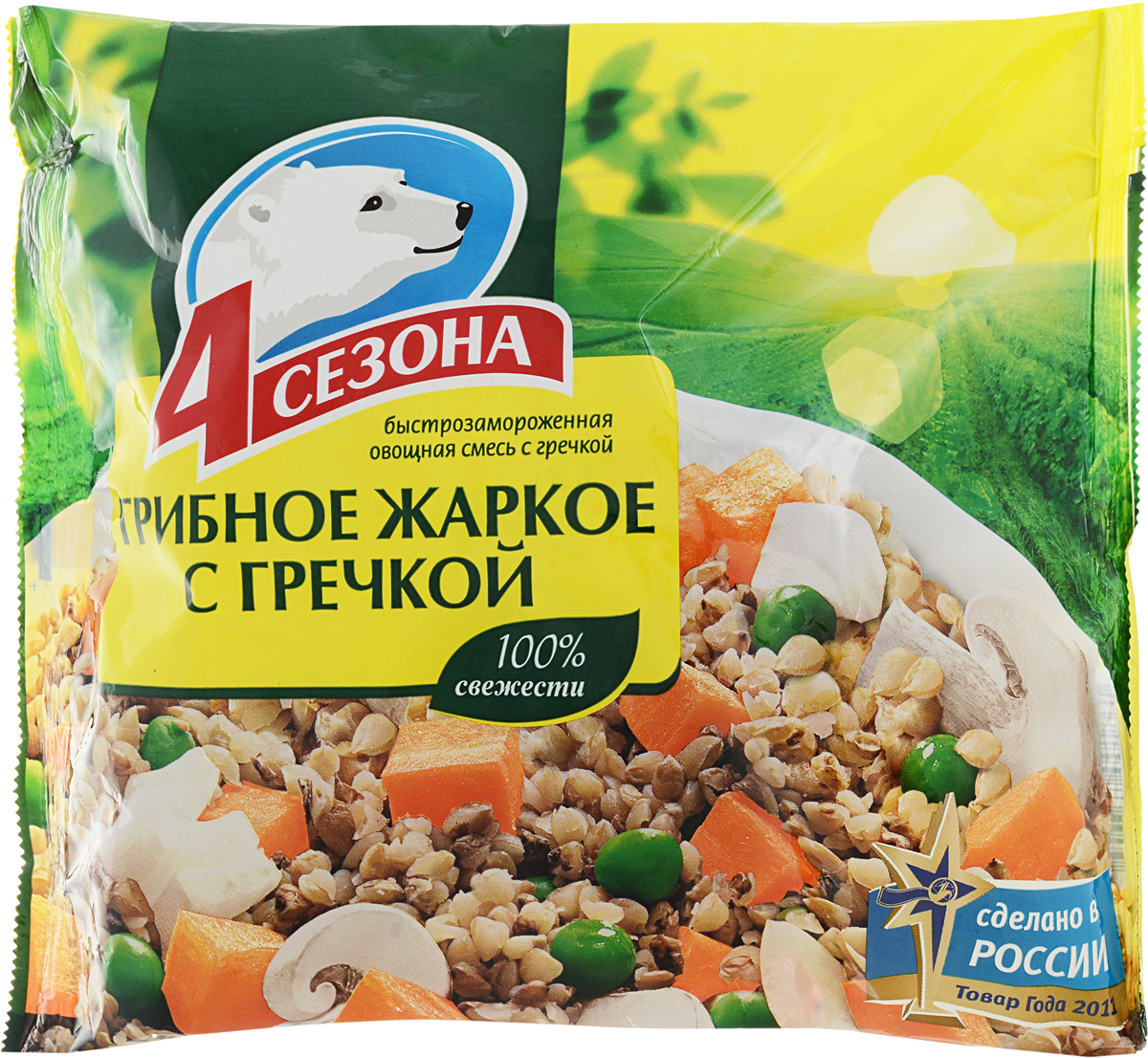 4 Сезона Грибное жаркое с гречкой, 400 г