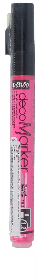 Pebeo Маркер декоративный decoMarker цвет розовый флуоресцентный 205743