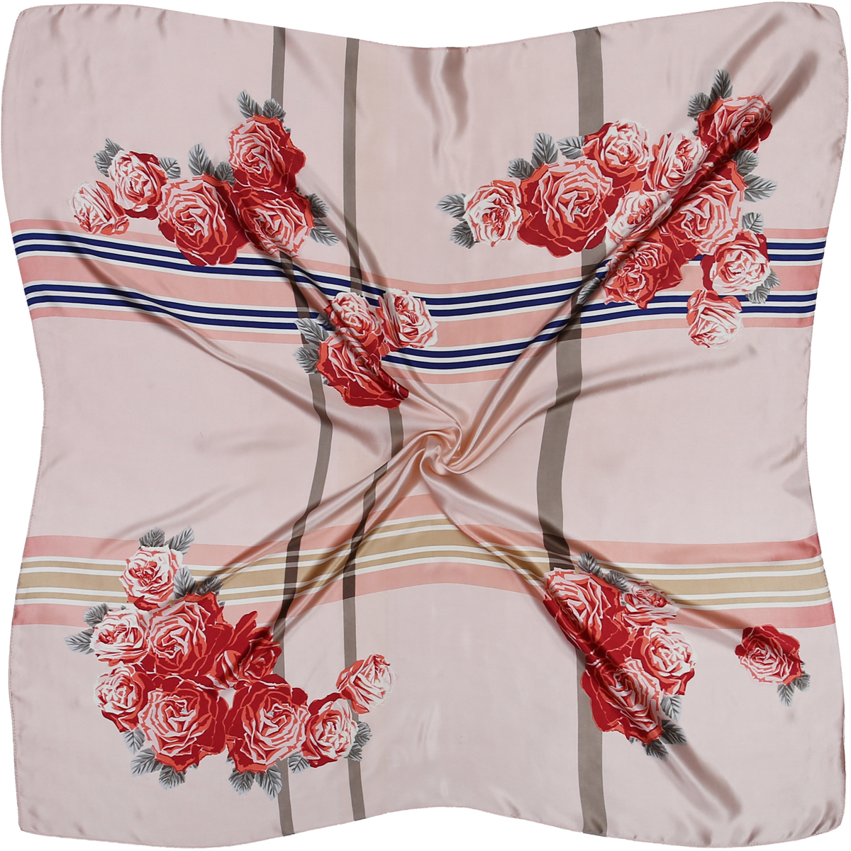 Платок женский Модные истории, цвет: розовый. 23/0555/117. Размер 90 см x 90 см