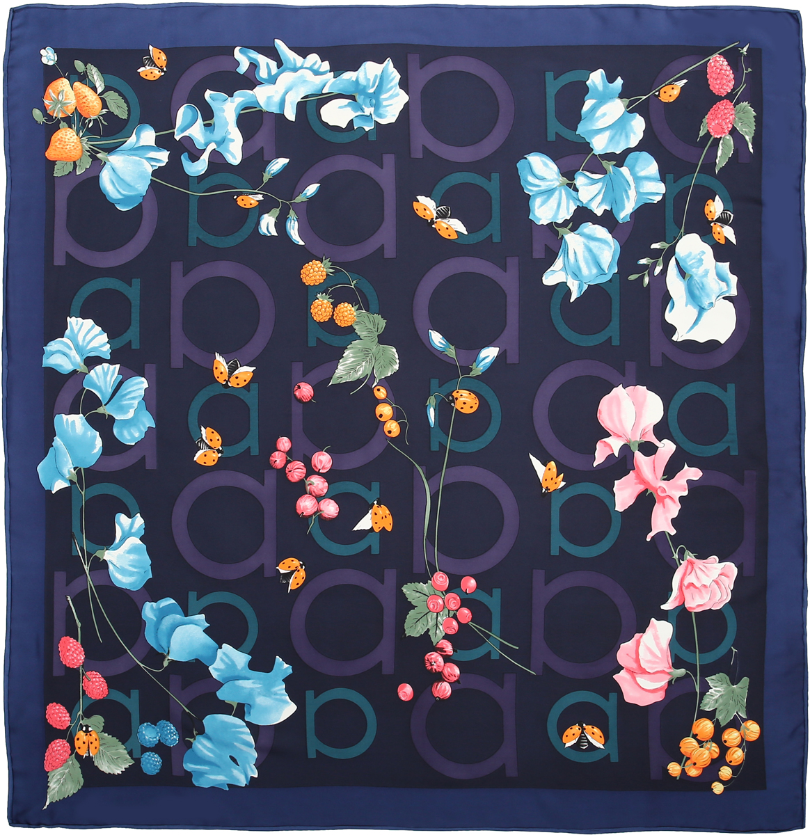 Платок женский Модные истории, цвет: синий. 23/0609/180. Размер 90 см x 90 см
