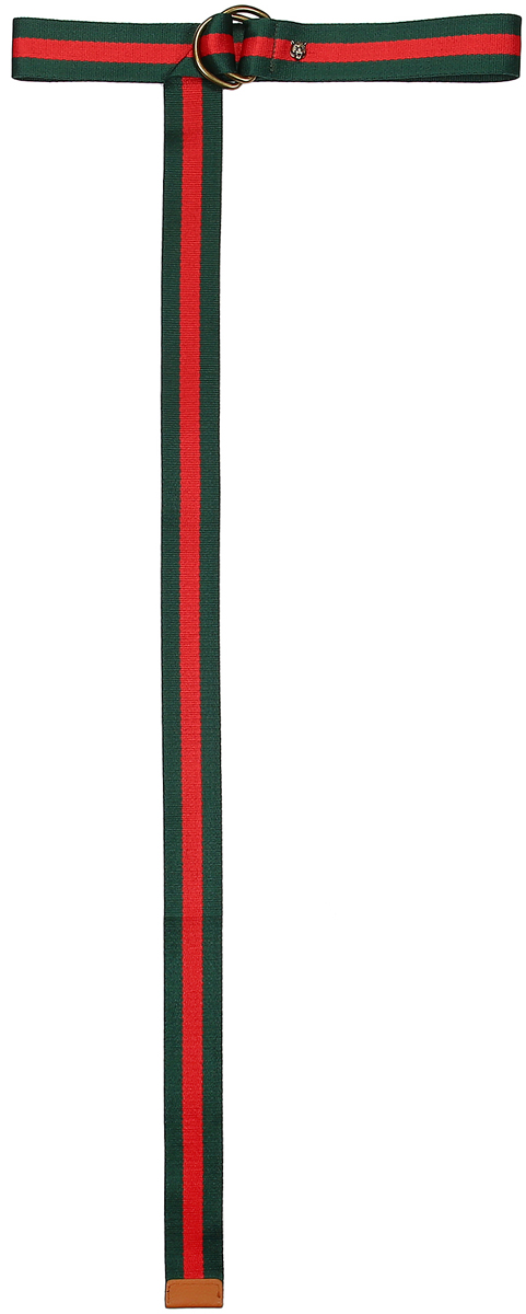 Ремень женский Модные истории, цвет: черный, красный. 91/0283/243. Размер 158 см