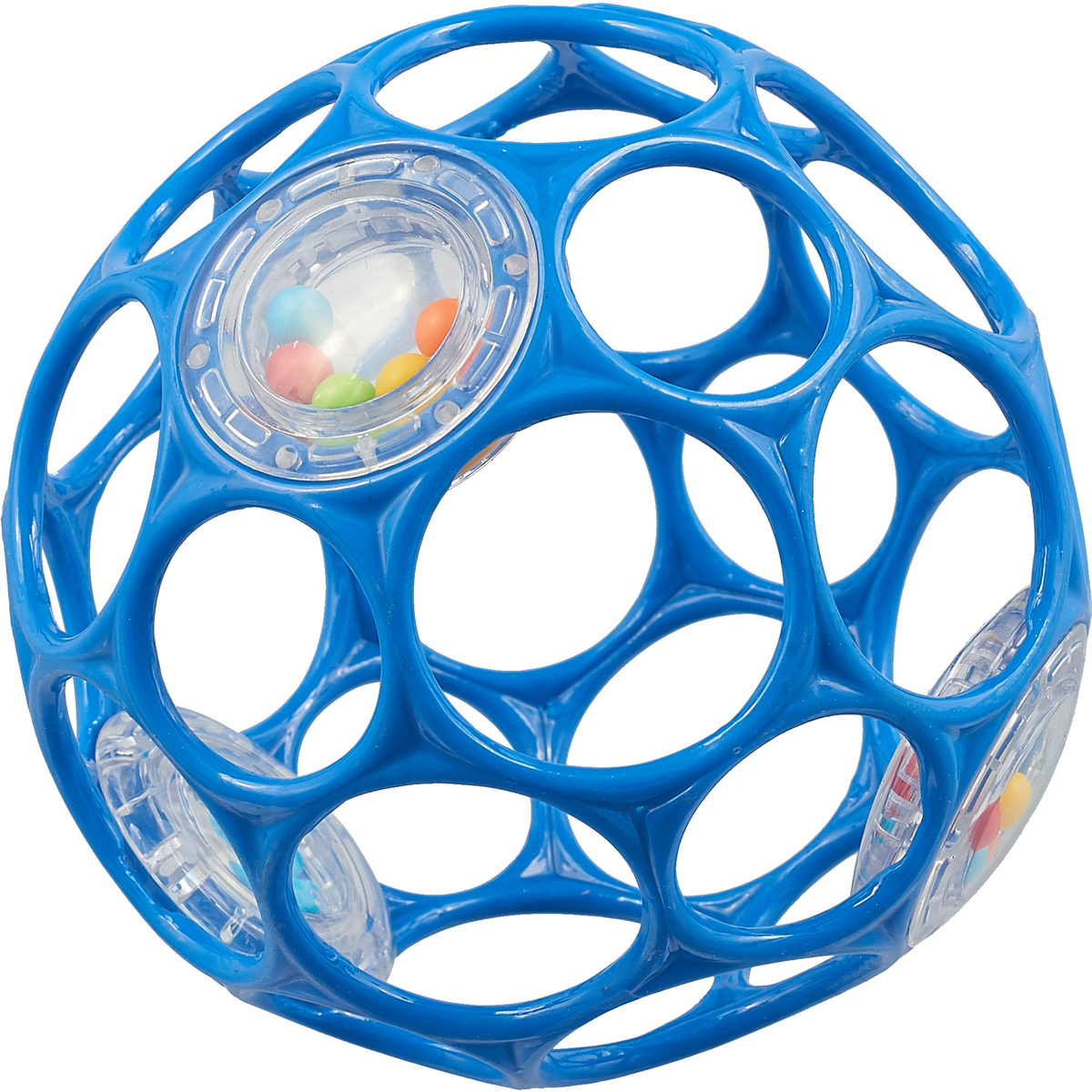 Oball Развивающая игрушка Мячик гремящий цвет синий
