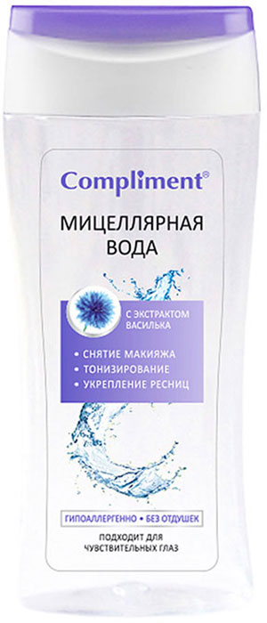Compliment Мицеллярная вода с экстрактом василька, 200 мл