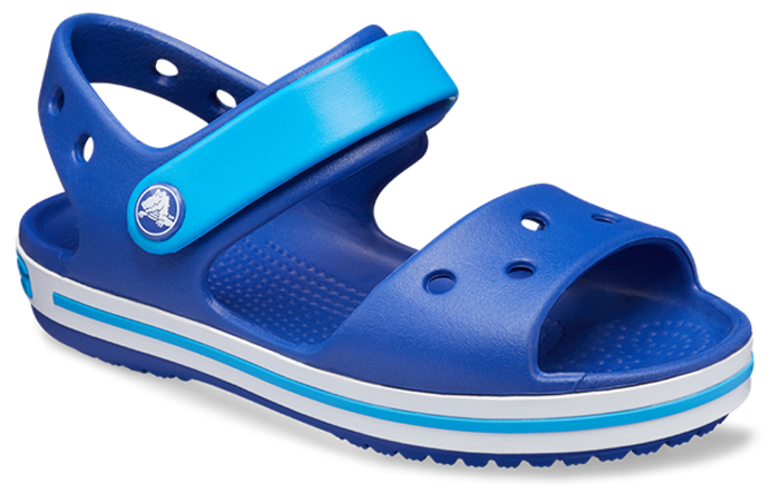 Сандалии детские Crocs Crocband Sandal Kids, цвет: синий. 12856-4BX. Размер C4 (21)