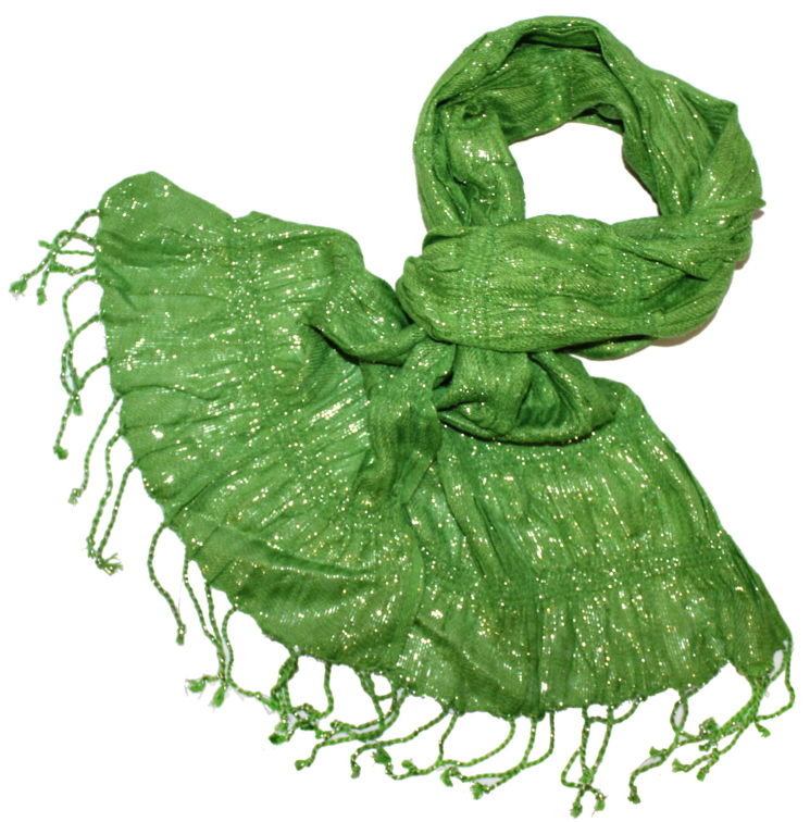Шарф женский Ethnica, цвет: ярко-зеленый. 991075. Размер 50 х 170 см