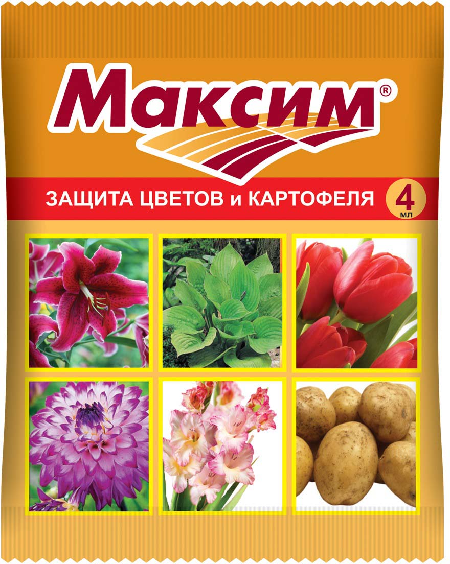 Препарат для защиты растений Ваше хозяйство Максим, от болезней, 4 мл защита от болезней