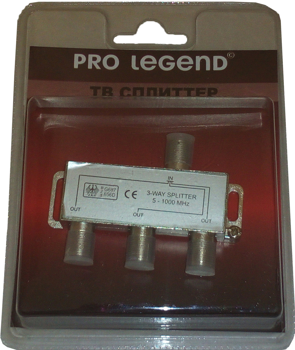 Pro Legend PL1106 сплиттер на 3 направления 5-1000 МГц