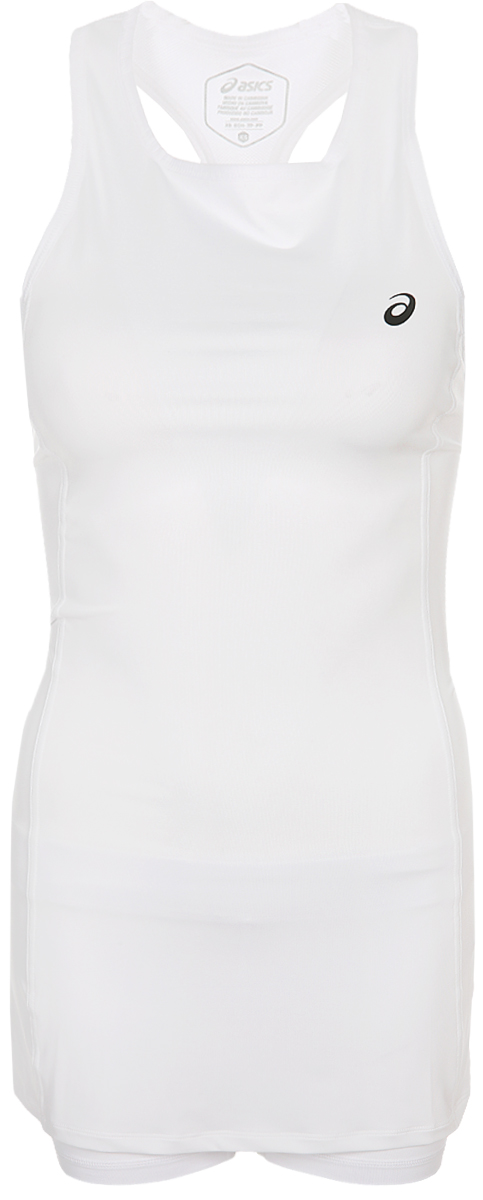 Платье Asics Dress, цвет: белый. 154421-0014. Размер XS (42)